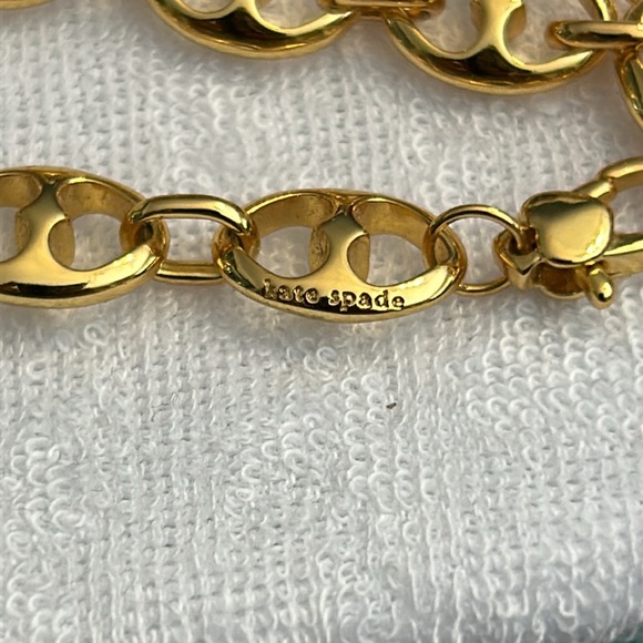 Kate Spade New York Duo Heart Link Gold Bracelet - Picture 2 of 4